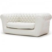 Canapé Chesterfield gonflable blanc